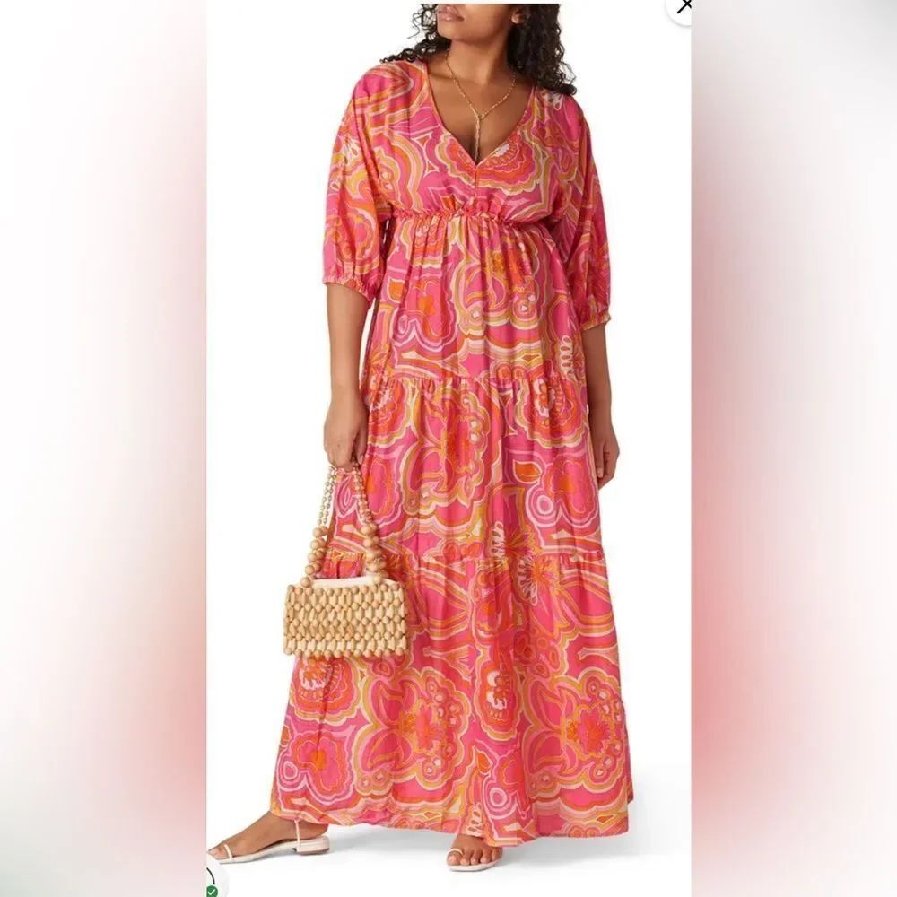 Trina Turk Acros Iris Maxi Size XXL